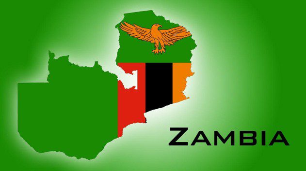 Zambia Map Flag